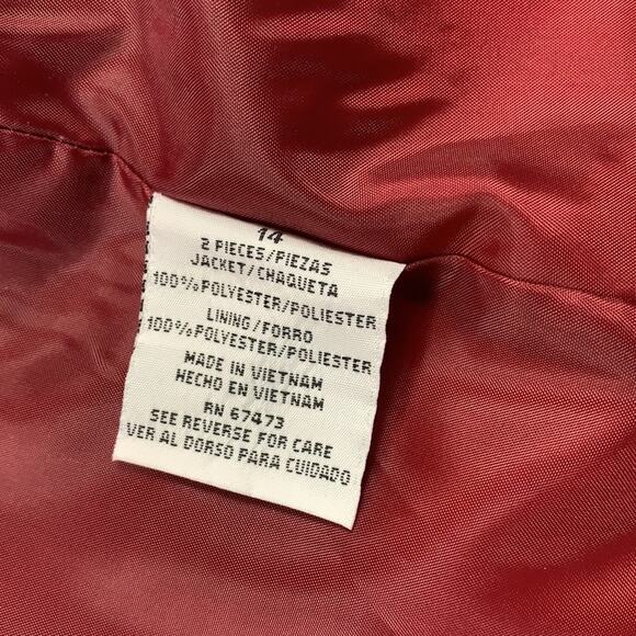 Vintage 90s Danny and Nicole two piece skirt suit, 14 - Picture 4 of 12